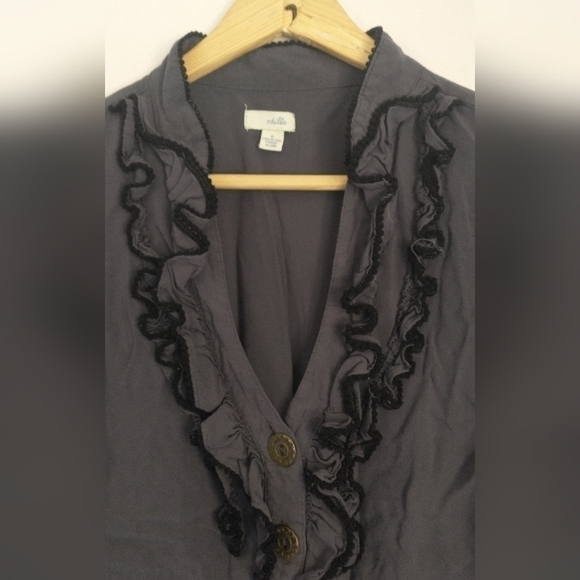 Anthropologie Puff Sleeve 90's Y2K Fairycore Cottagecore Blouse S - Picture 3 of 7